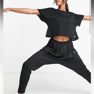 adidas Black Relaxed Track Joggers